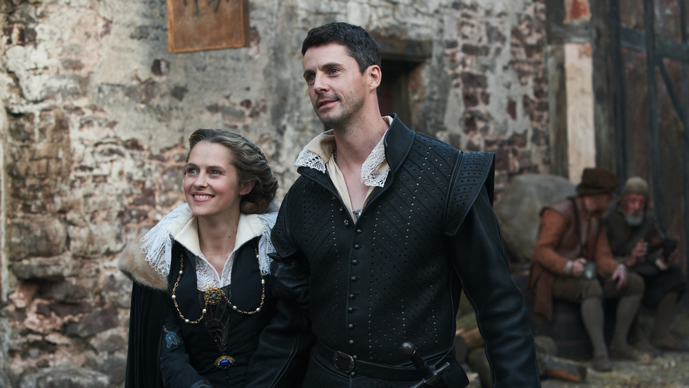 Teresa Palmer and Matthew Goode in period clothing in A Discovery of Witches