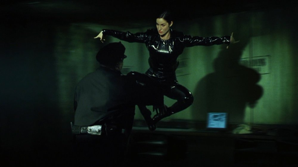 Carrie-Anne Moss as Trinity in The Matrix