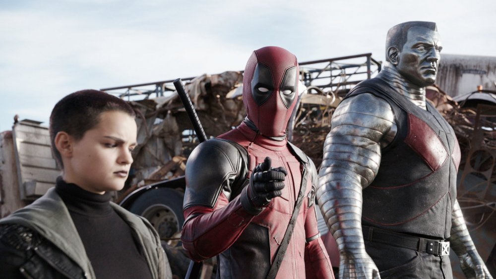 Negasonic Teenage Warhead, Deadpool, and Cable in Deadpool 2