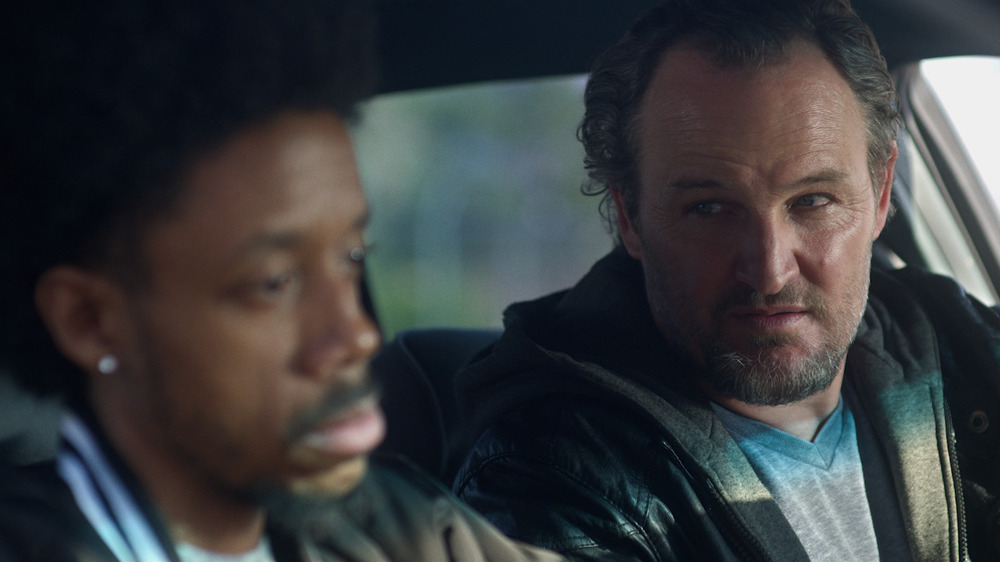 Jason Clarke and Darrell Britt-Gibson in Silk Road