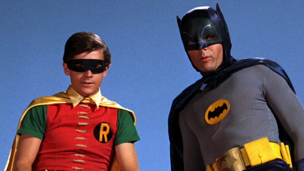 Adam West and Burt Ward as Batman and Robin