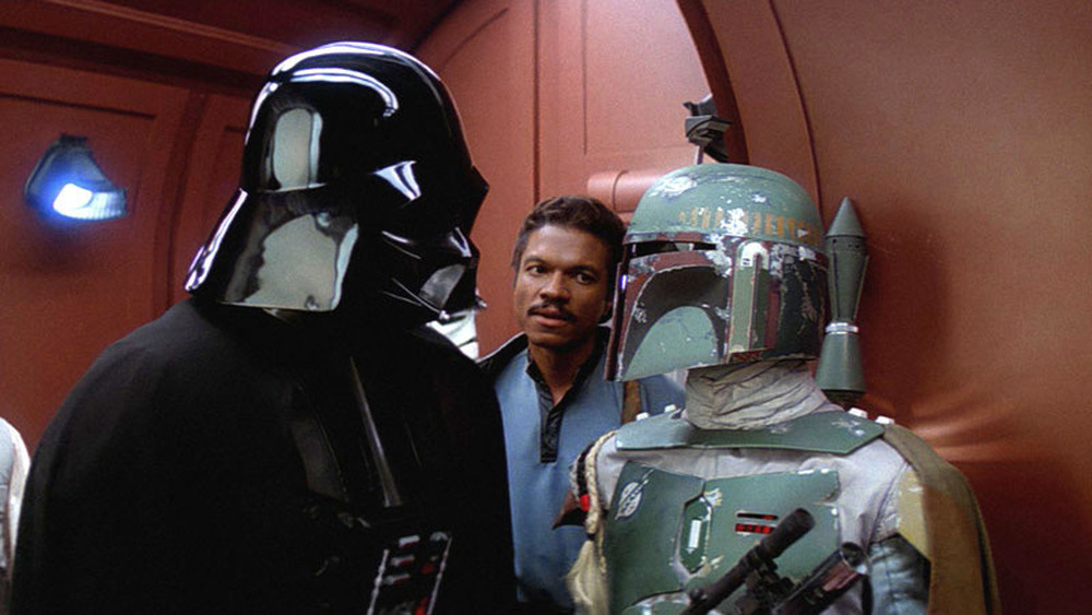 Darth Vader Lando Calrissian Boba Fett talking