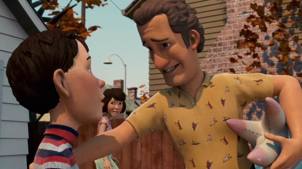 DJ and his dad in conversation in Monster House