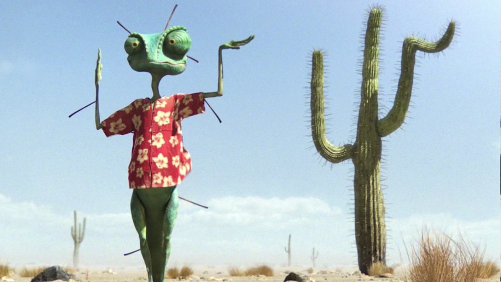 Rango pretends to be a cactus