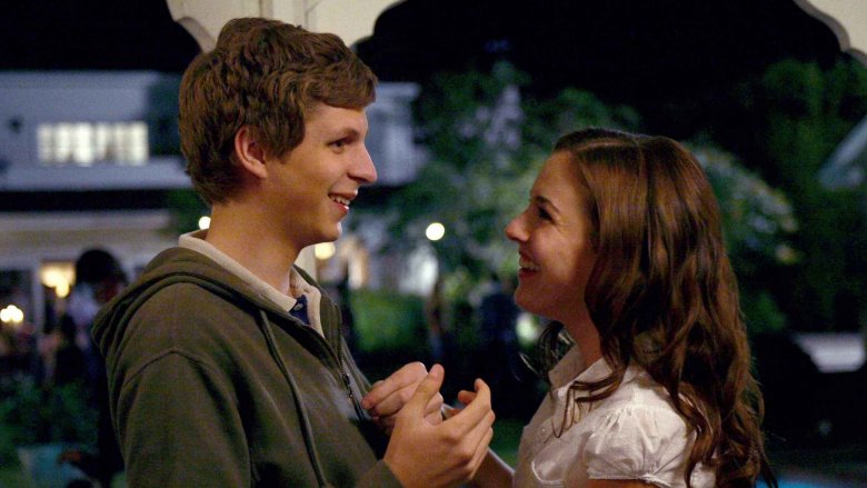 Michael Cera and Martha MacIsaac in Superbad