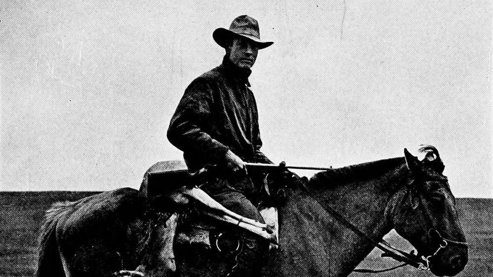 Roy Chapman Andrews on horseback