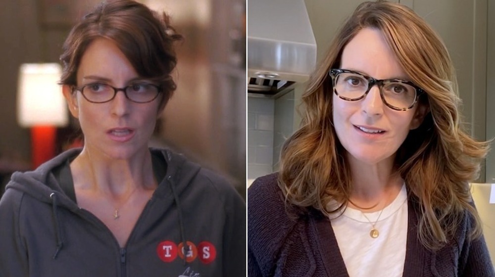 Liz Lemon sweater, Tina Fey smiling