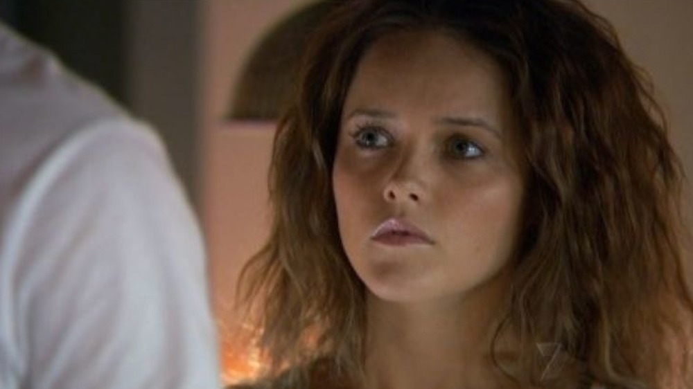 Rebecca Breeds Ruby Buckton frowning