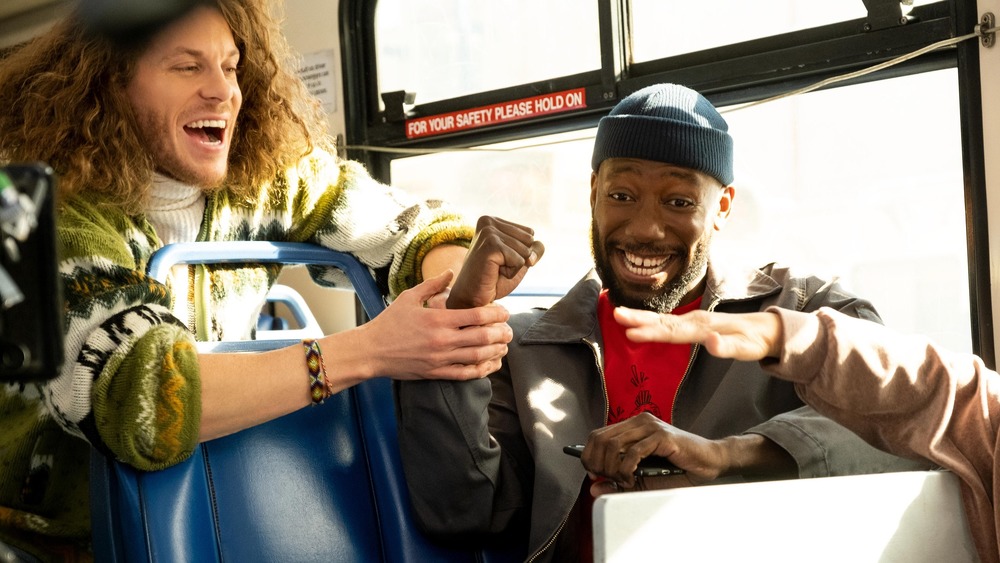 Gunther and Keef Knight on the bus