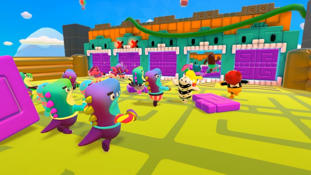 fall guys, ultimate knockout, devolver digital, playing, all, wrong, completely, incorrectly, battle royale, first, charge, race,