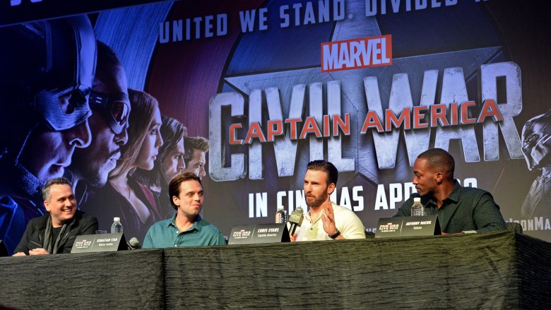 MCU actors at Captain America Civil War press conference