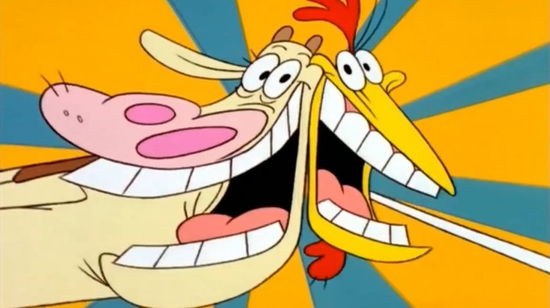 Cow and chicken anime