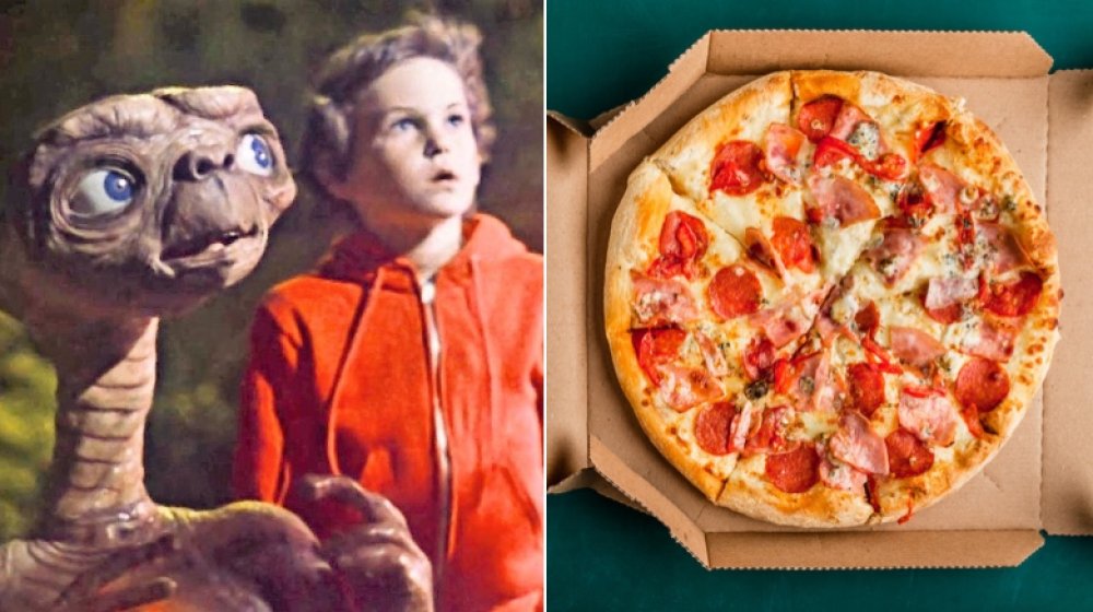 E.T. and Henry Thomas, pizza