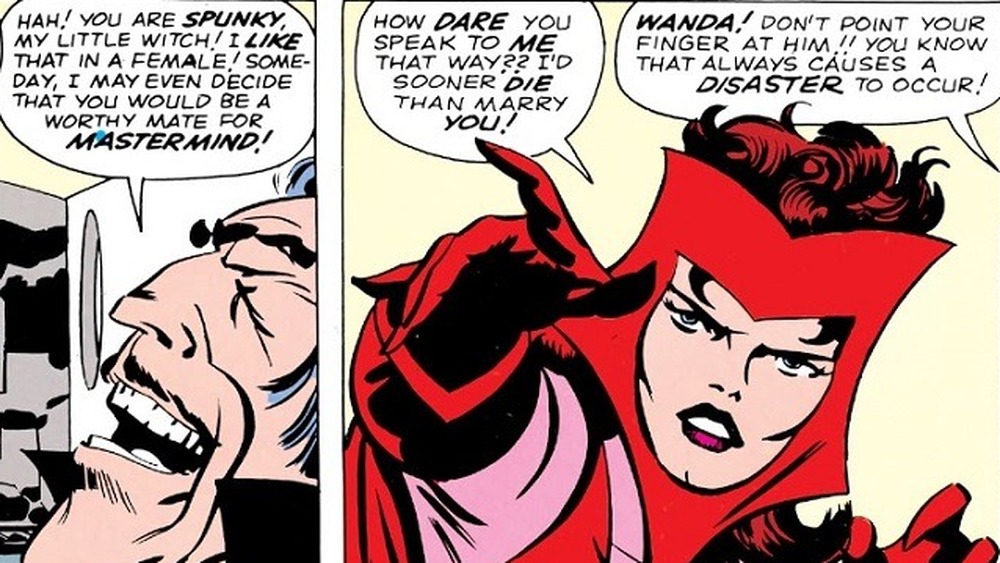 Scarlet Witch casting hex