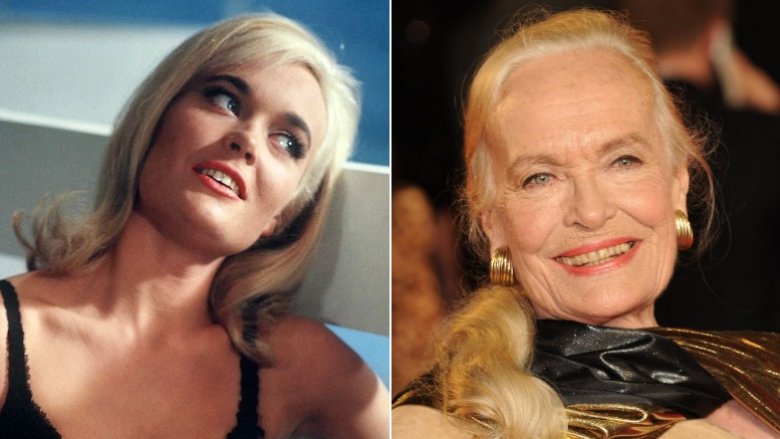 Shirley Eaton then and now