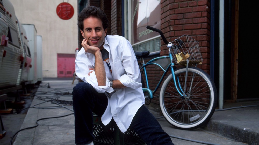 Jerry Seinfeld and his bike