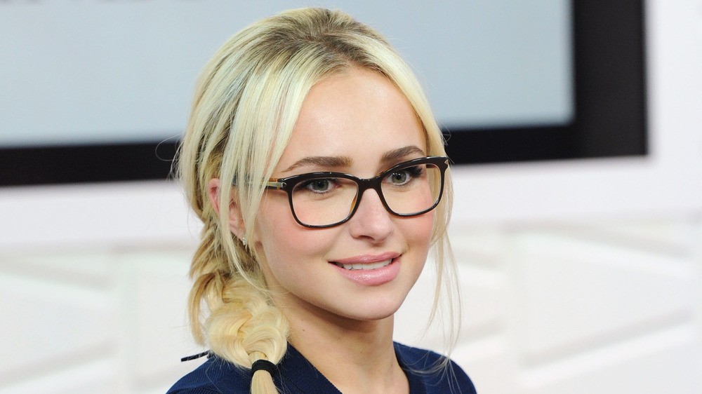 Hayden Panettiere with glasses